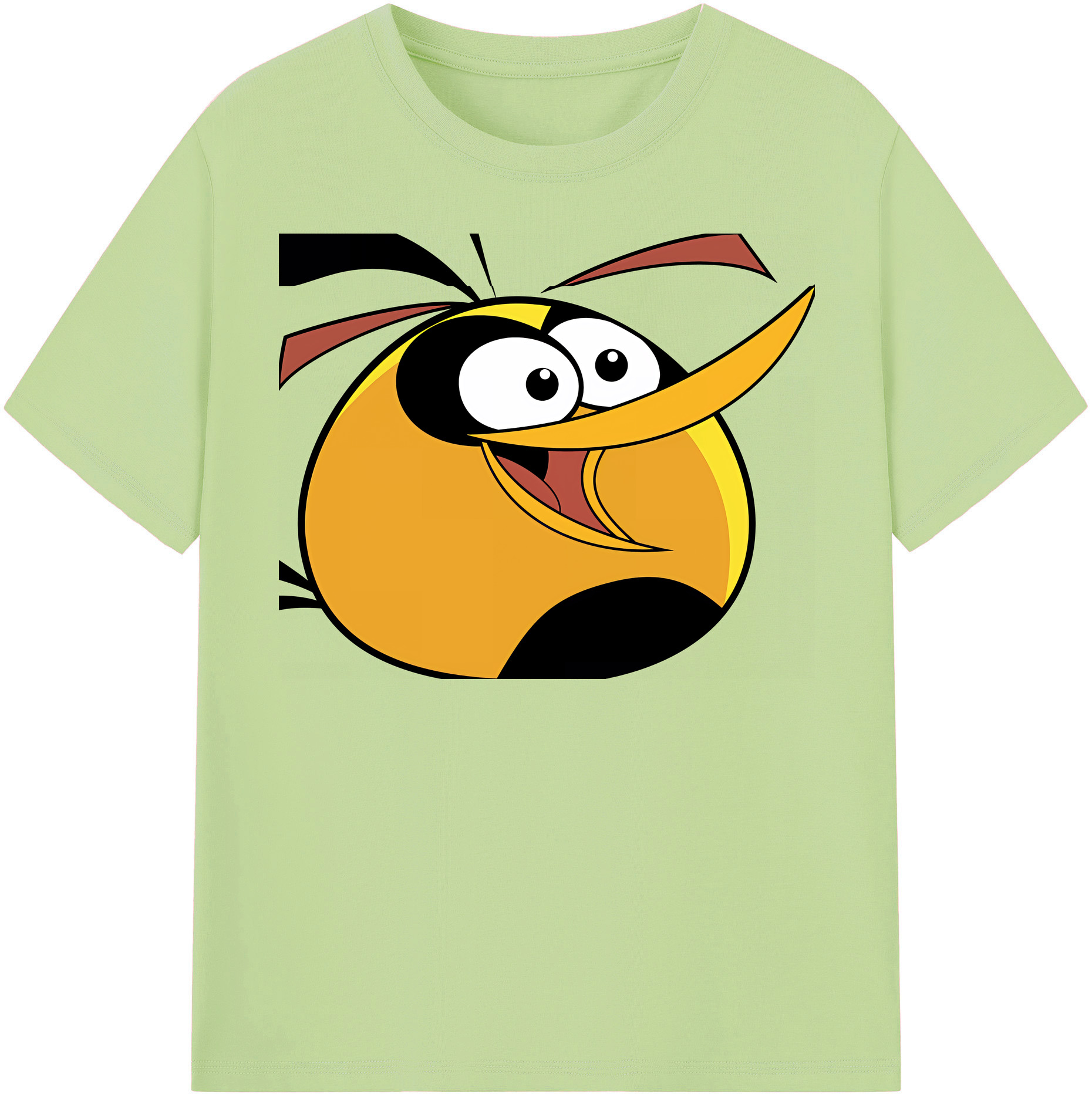 （画像用） Angry Birds アングリーバード 綿100％半袖Tシャツ（フロントプリント）